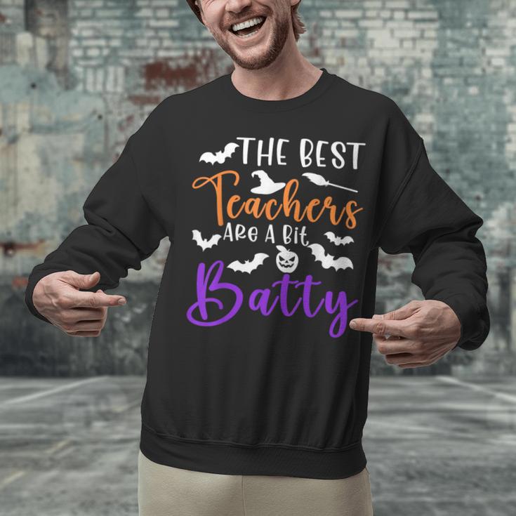 The Best Teachers Are A Bit Batty Teacher Bat Halloween Unisex Sweatshirt, gift for family, gift for coworker The Best Teachers Are A Bit Batty Teacher Bat Halloween Unisex Sweatshirt, gift for family, gift for coworker