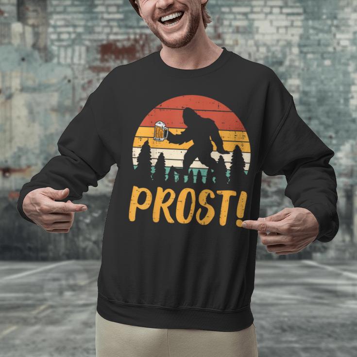 Bigfoot Sasquatch Prost Retro Bavarian Oktoberfest Men Women Unisex Sweatshirt, gift for family, gift for coworker