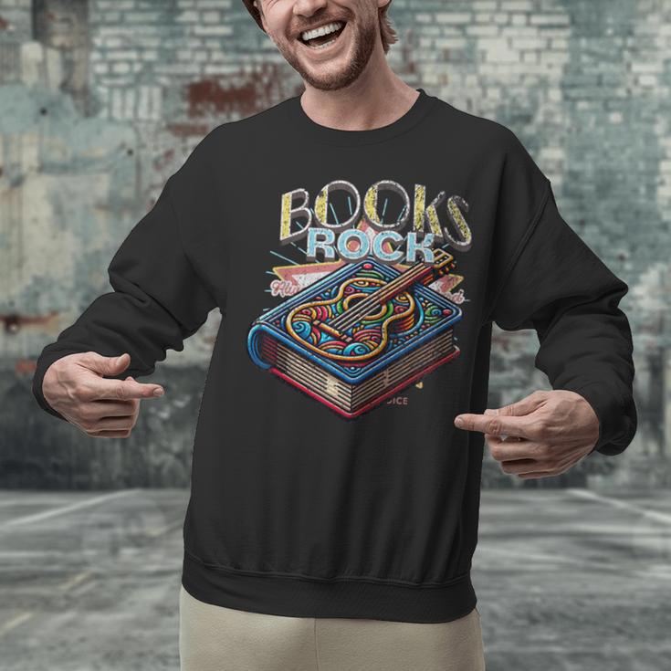 Books Rock Rock'n Roll Science Of Reading Teachers Guitar Unisex Sweatshirt, Science Teacher Sweatshirts, gift for family, gift for coworker Books Rock Rock'n Roll Science Of Reading Teachers Guitar Unisex Sweatshirt, Science Teacher Sweatshirts, gift for family, gift for coworker