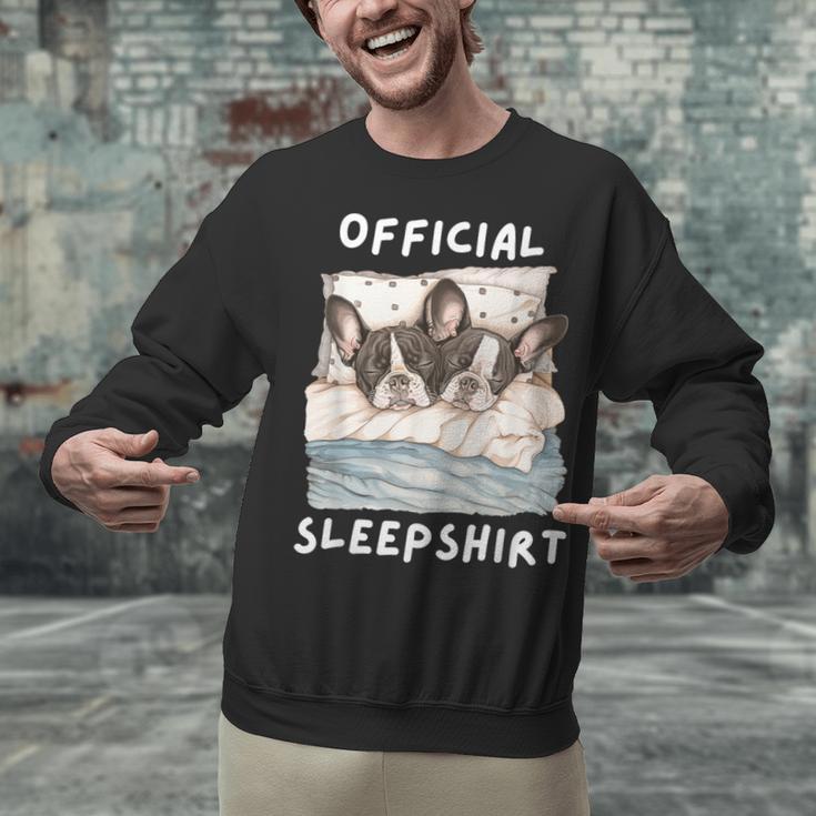 Boston Terrier Dog Official Sleepshirt Pajamas Nightgown Men Women Girls Kids Unisex Sweatshirt, gift for family, gift for coworker
