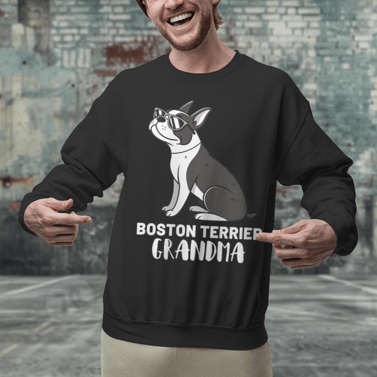 Boston Terrier Dog Owner Grandma Unisex Sweatshirt, gift for family, gift for coworker