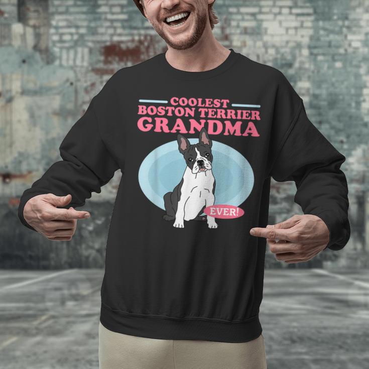 Boston Terrier Grandma Bostie Dog Owner Boston Terrier Men Women Unisex Sweatshirt, gift for family, gift for coworker
