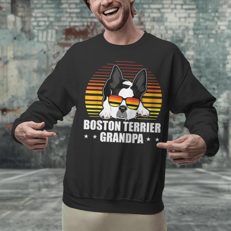 Boston Terrier Grandpa Dog Owner Boston Terrier Unisex Sweatshirt, gift for family, gift for coworker