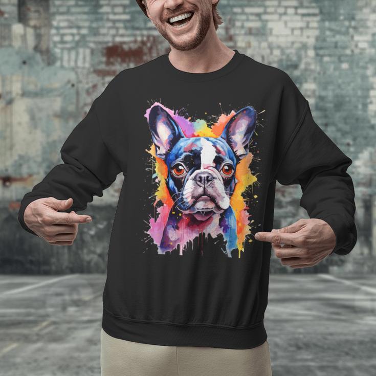 Boston Terrier Lover Pop Art Color Boston Terrier Dog For Men Women Girls Kids Unisex Sweatshirt, gift for family, gift for coworker