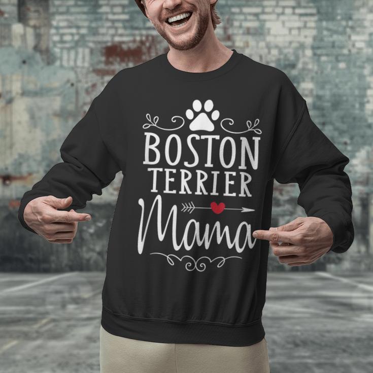 Boston Terrier Mama Boston Terrier Lover Shirt Unisex Sweatshirt, gift for family, gift for coworker