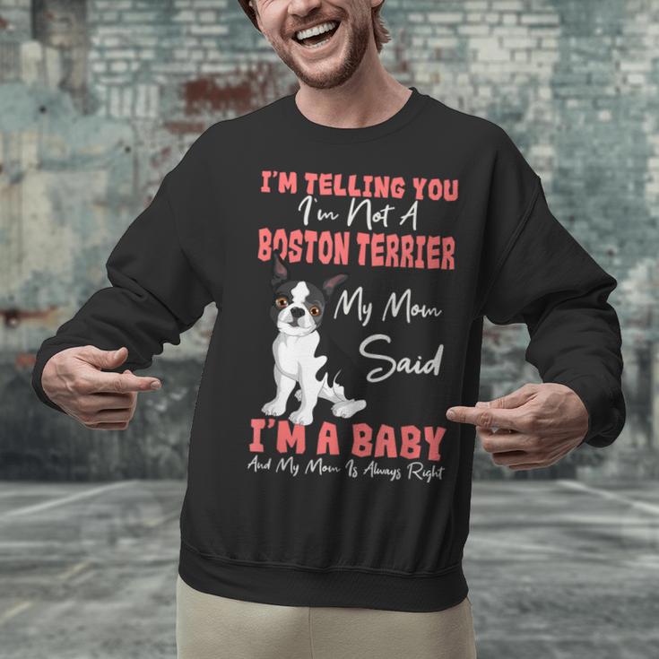 Boston Terrier Mom American Gentleman Dog Lover Mother's Day Unisex Sweatshirt, Boston Terrier Mom Sweatshirts, American Boston Terrier Sweatshirts, gift for family, gift for coworker