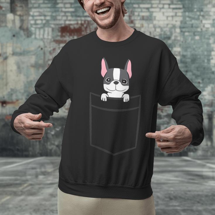 Boston Terrier In The Pocket Cute Boston Terrier Dog For Men Women Girls Kids Unisex Sweatshirt, gift for family, gift for coworker