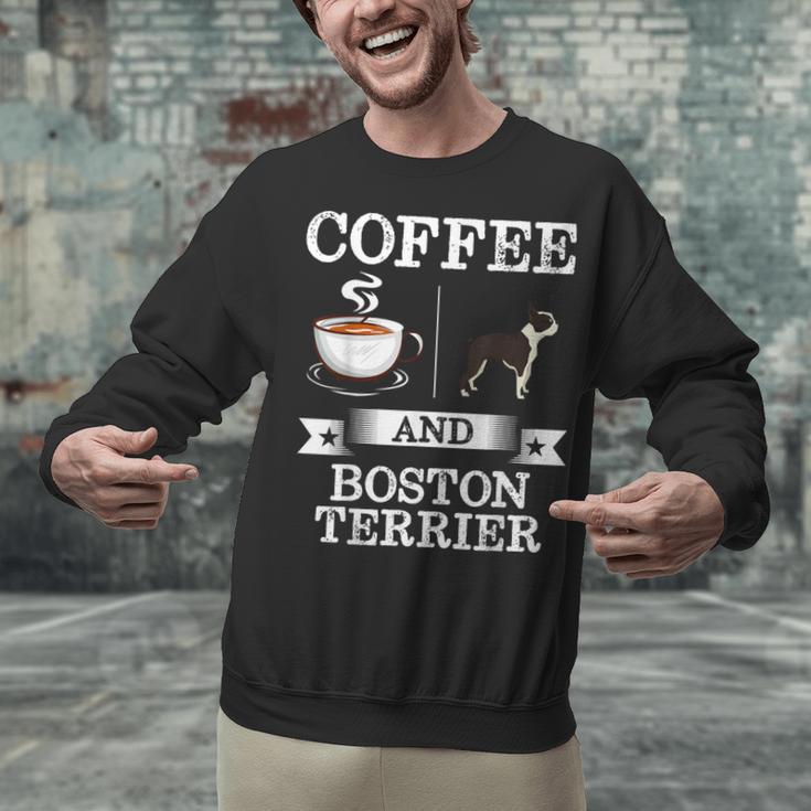 Boston Terrier Shirt Coffee And Boston Terrier Cute Dog For Men Women Girls Kids Unisex Sweatshirt, gift for family, gift for coworker