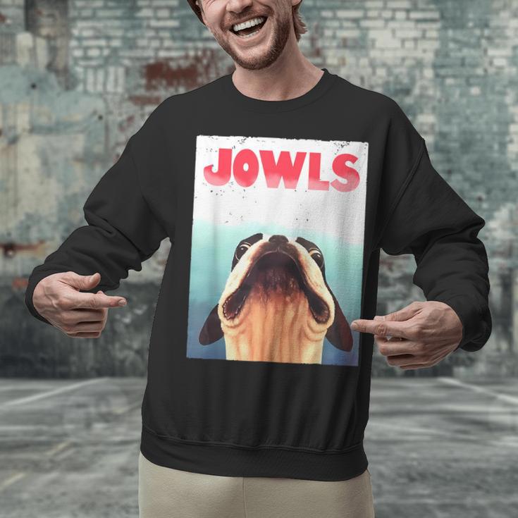 Boston Terriers Jowls Dog Mom Dog Dad Unisex Sweatshirt, gift for family, gift for coworker