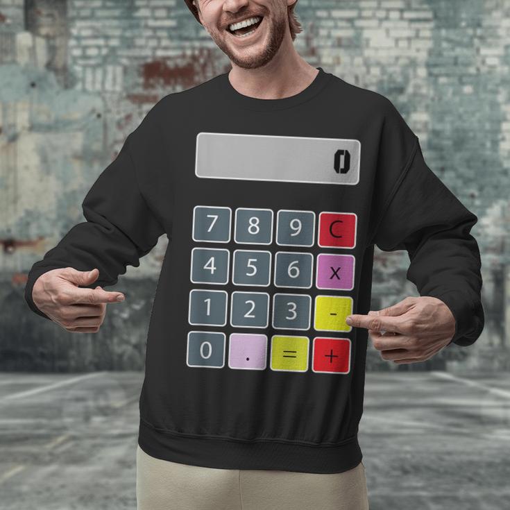 Calculator Math Teacher Halloween Costumes Women Men Adults Unisex Sweatshirt, gift for family, gift for coworker