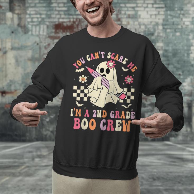 You Can't Scare Me Im A 2nd-Grade Boo Crew Teacher Halloween Unisex Sweatshirt, gift for family, gift for coworker You Can't Scare Me Im A 2nd-Grade Boo Crew Teacher Halloween Unisex Sweatshirt, gift for family, gift for coworker