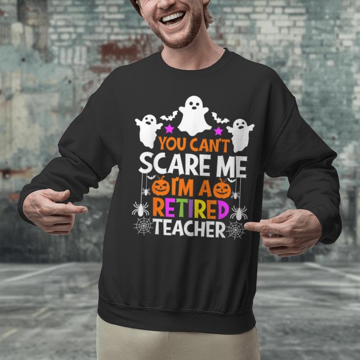 You Can't Scare Me I'm A Retired Teacher Shirt Halloween Unisex Sweatshirt, gift for family, gift for coworker You Can't Scare Me I'm A Retired Teacher Shirt Halloween Unisex Sweatshirt, gift for family, gift for coworker
