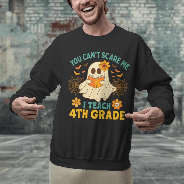 You Can't Scare Me I Teach 4th Grade Halloween Teacher Ghost Unisex Sweatshirt, 4th Grade Teacher Sweatshirts, gift for family, gift for coworker You Can't Scare Me I Teach 4th Grade Halloween Teacher Ghost Unisex Sweatshirt, 4th Grade Teacher Sweatshirts, gift for family, gift for coworker