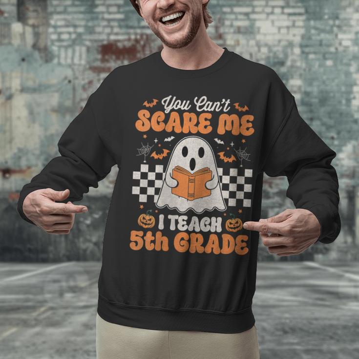 You Can't Scare Me I Teach 5th Grade Retro Teacher Halloween Unisex Sweatshirt, gift for family, gift for coworker You Can't Scare Me I Teach 5th Grade Retro Teacher Halloween Unisex Sweatshirt, gift for family, gift for coworker