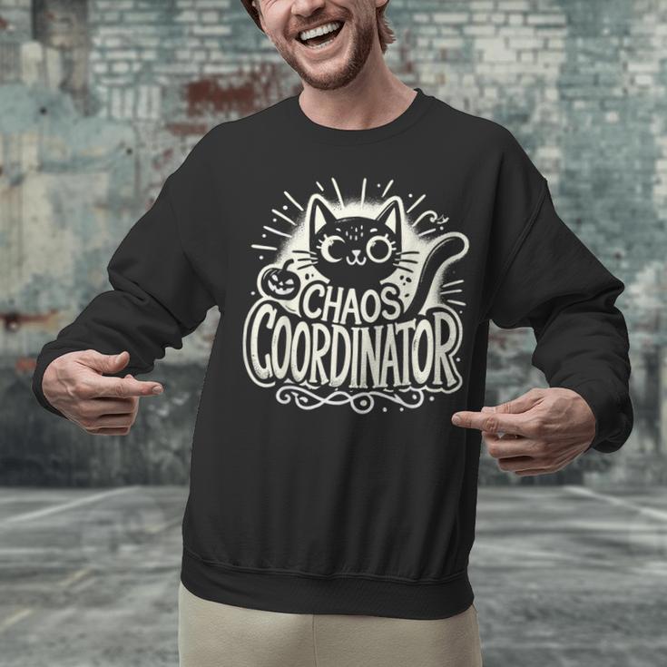 Cat Chaos Coordinator For Women Mom Halloween Teacher Unisex Sweatshirt, gift for family, gift for coworker Cat Chaos Coordinator For Women Mom Halloween Teacher Unisex Sweatshirt, gift for family, gift for coworker