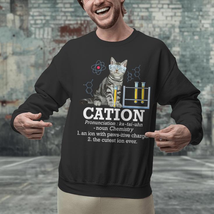 Cation Chemistry Humor Science Teacher Cat Pun Unisex Sweatshirt, Science Teacher Sweatshirts, gift for family, gift for coworker Cation Chemistry Humor Science Teacher Cat Pun Unisex Sweatshirt, Science Teacher Sweatshirts, gift for family, gift for coworker