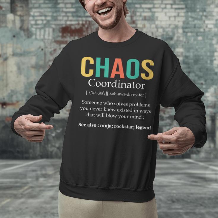Chaos Coordinator Teacher Coworker Boss Appreciation Unisex Sweatshirt, gift for family, gift for coworker Chaos Coordinator Teacher Coworker Boss Appreciation Unisex Sweatshirt, gift for family, gift for coworker