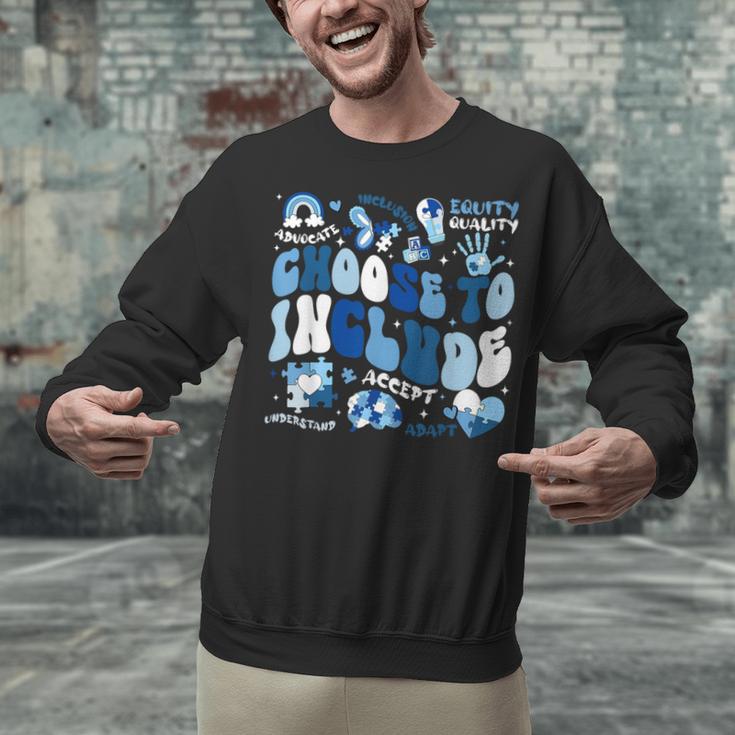 Choose To Include Inclusion Matters Autism Awareness Teacher Unisex Sweatshirt, gift for family, gift for coworker