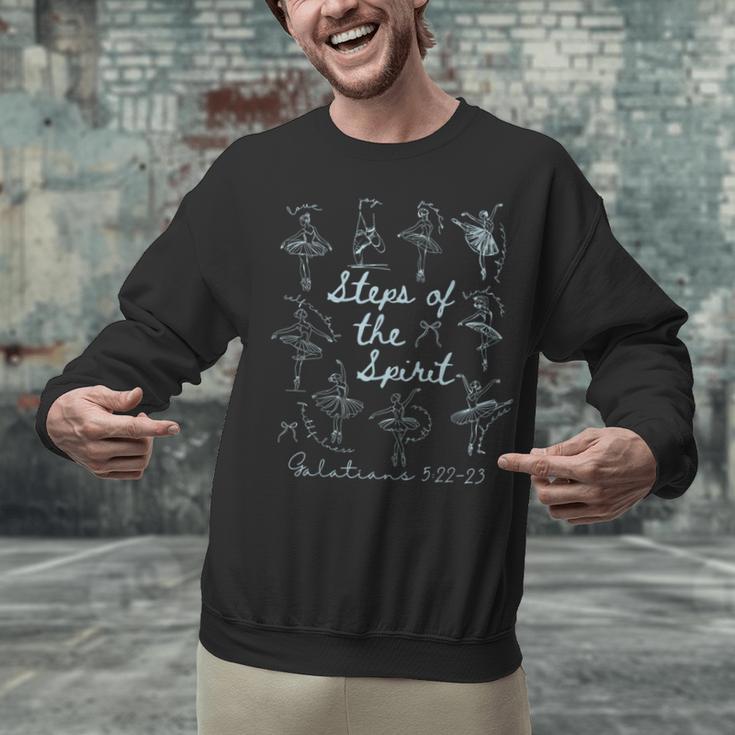 Christian Steps Of Spirit Bible Verse Ballet Dancer Teacher Unisex Sweatshirt, gift for family, gift for coworker