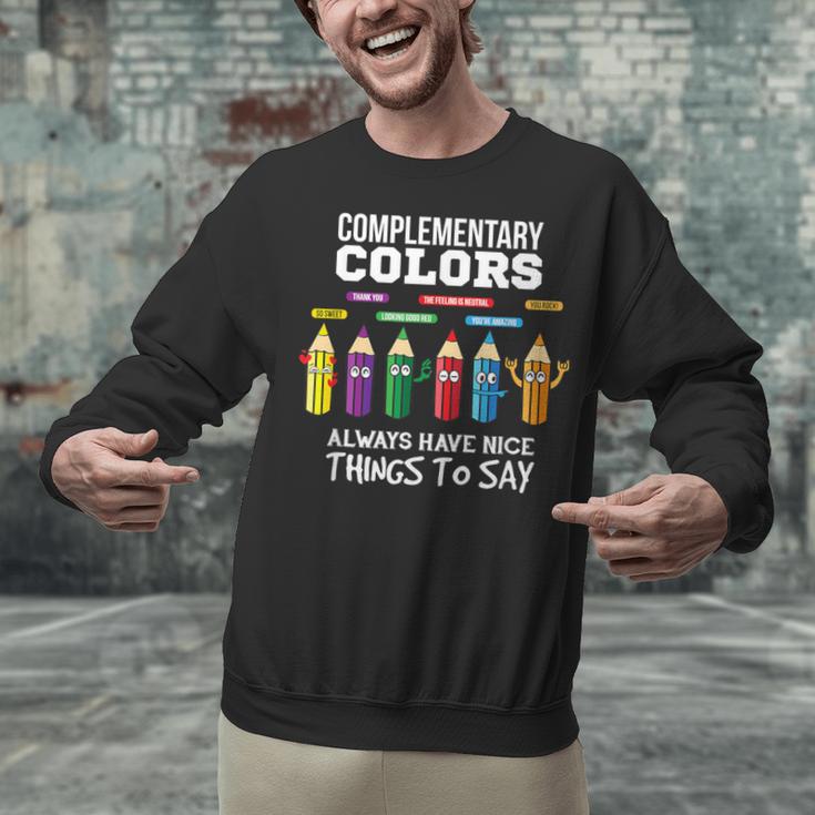 Complementary Colors Pun Artist Art Teacher T-Shirt Unisex Sweatshirt, gift for family, gift for coworker