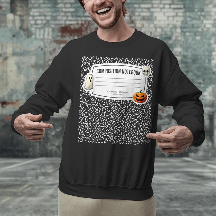 Composition Notebook Costume Adult Halloween For Teachers Unisex Sweatshirt, gift for family, gift for coworker Composition Notebook Costume Adult Halloween For Teachers Unisex Sweatshirt, gift for family, gift for coworker