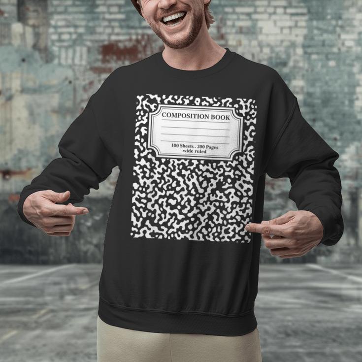 Composition Notebook Matching Group Halloween Teachers Unisex Sweatshirt, gift for family, gift for coworker