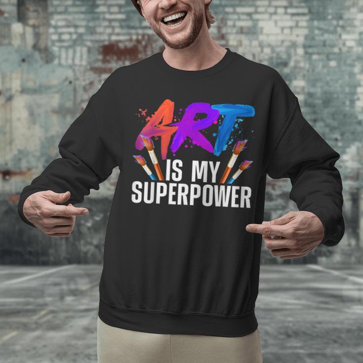 Cool Art For Men Women Art Teacher Artist Painter Superpower Unisex Sweatshirt, gift for family, gift for coworker Cool Art For Men Women Art Teacher Artist Painter Superpower Unisex Sweatshirt, gift for family, gift for coworker