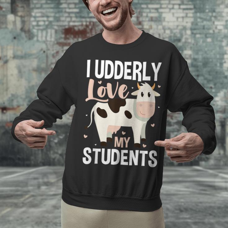 Cow Teacher Lover Unisex Sweatshirt, gift for family, gift for coworker Cow Teacher Lover Unisex Sweatshirt, gift for family, gift for coworker