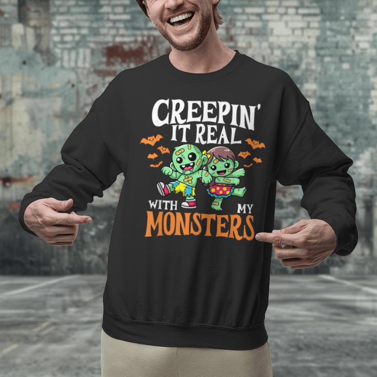 Creepin It Real Monster School Teacher Principal Halloween Unisex Sweatshirt, gift for family, gift for coworker Creepin It Real Monster School Teacher Principal Halloween Unisex Sweatshirt, gift for family, gift for coworker