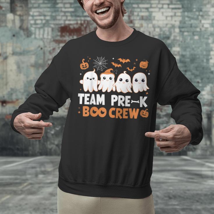 Cute Ghosts Pre-K Boo Crew Teachers Halloween Party Team For Men Women Kids Unisex Sweatshirt, gift for family, gift for coworker