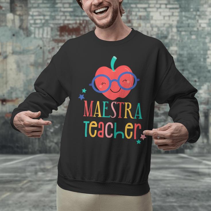 Cute Maestra Teacher Unisex Sweatshirt, gift for family, gift for coworker