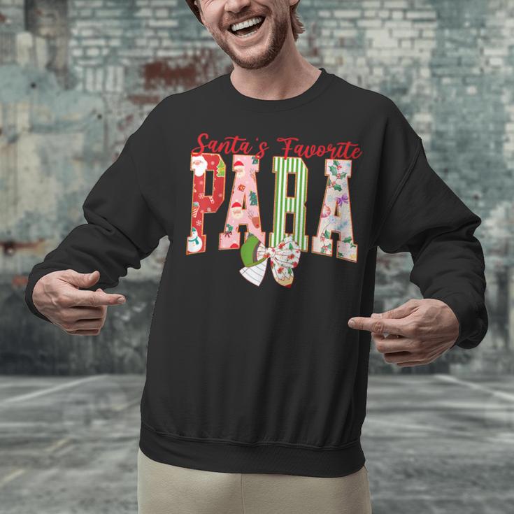 Cute Santas Favorite Para Christmas Paraprofessional Teacher Unisex Sweatshirt, gift for family, gift for coworker