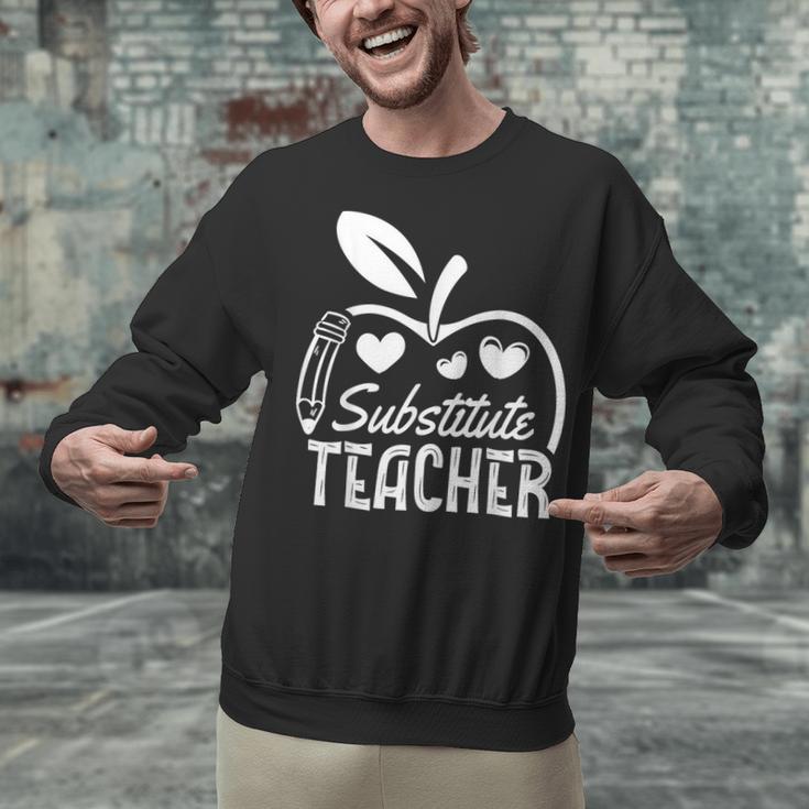 Cute Substitute Teacher Appreciation Men Women Unisex Sweatshirt, gift for family, gift for coworker