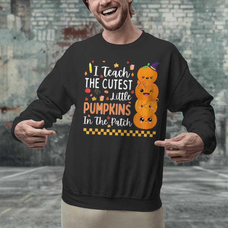 Cute Teacher Halloween For Women Men Teacher Pumpkin Unisex Sweatshirt, gift for family, gift for coworker