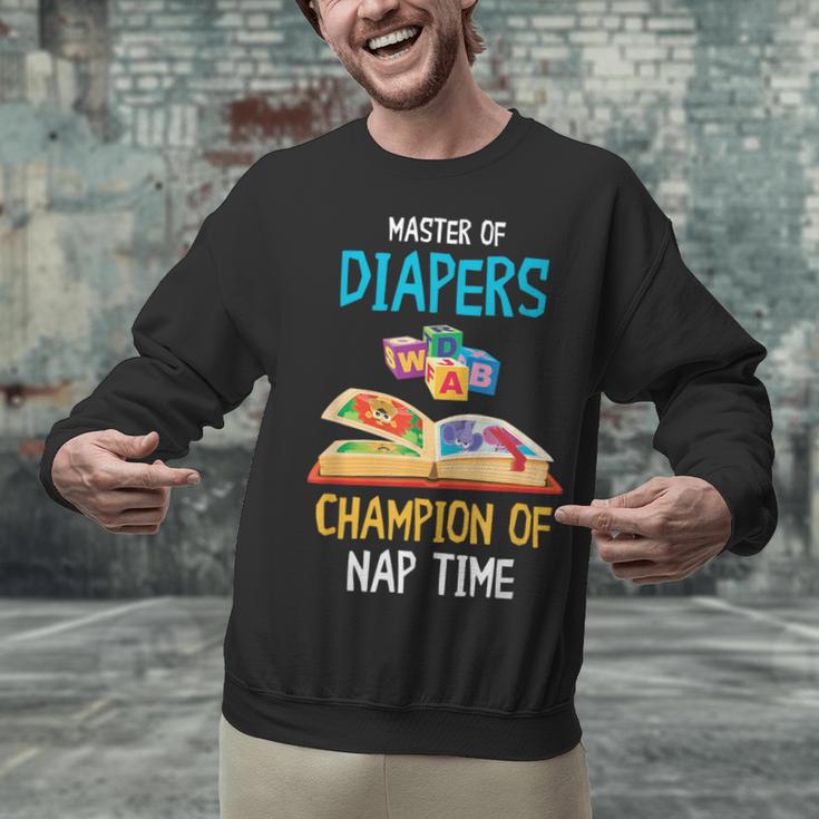 Daycare Provider Master Of Diapers Childcare Teacher Unisex Sweatshirt, gift for family, gift for coworker
