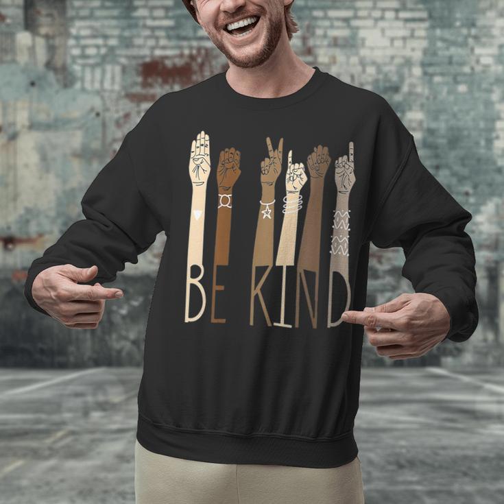 Deaf Be Kind Sign Language Hand Talking Teachers Interpreter Unisex Sweatshirt, gift for family, gift for coworker Deaf Be Kind Sign Language Hand Talking Teachers Interpreter Unisex Sweatshirt, gift for family, gift for coworker