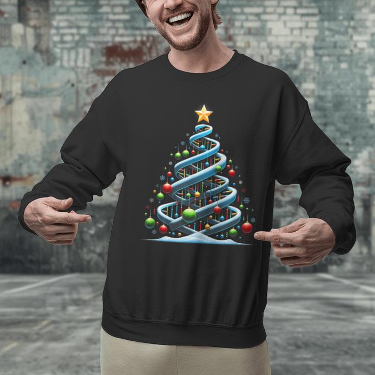 DNA Helix Christmas Tree Scientist Biology Science Teacher Unisex Sweatshirt, Science Teacher Sweatshirts, gift for family, gift for coworker DNA Helix Christmas Tree Scientist Biology Science Teacher Unisex Sweatshirt, Science Teacher Sweatshirts, gift for family, gift for coworker