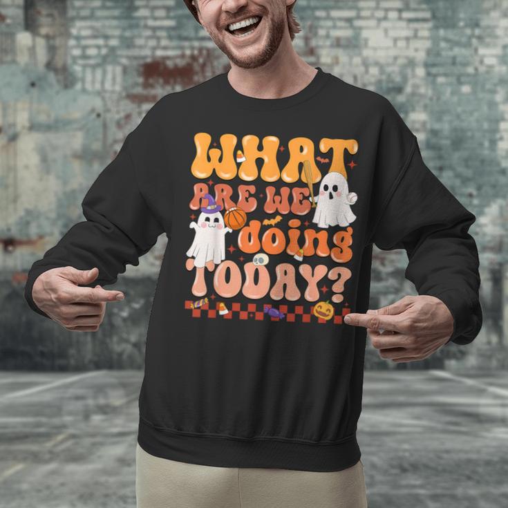 What Are We Doing Today Halloween PE Spooky Teacher Unisex Sweatshirt, Pe Teacher Sweatshirts, gift for family, gift for coworker What Are We Doing Today Halloween PE Spooky Teacher Unisex Sweatshirt, Pe Teacher Sweatshirts, gift for family, gift for coworker
