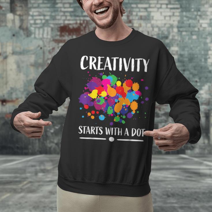 Dot Day Shirt Women Men Kids Girls Boys Teacher 2024 Dot Day Unisex Sweatshirt, gift for family, gift for coworker