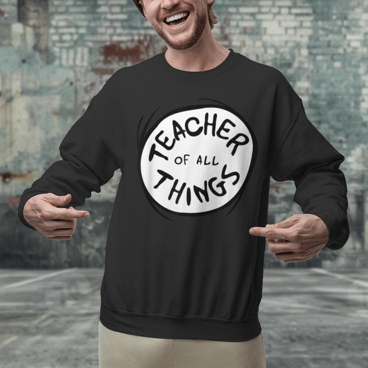 Dr Seuss Teacher Of All Things Red Emblem Unisex Sweatshirt, gift for family, gift for coworker