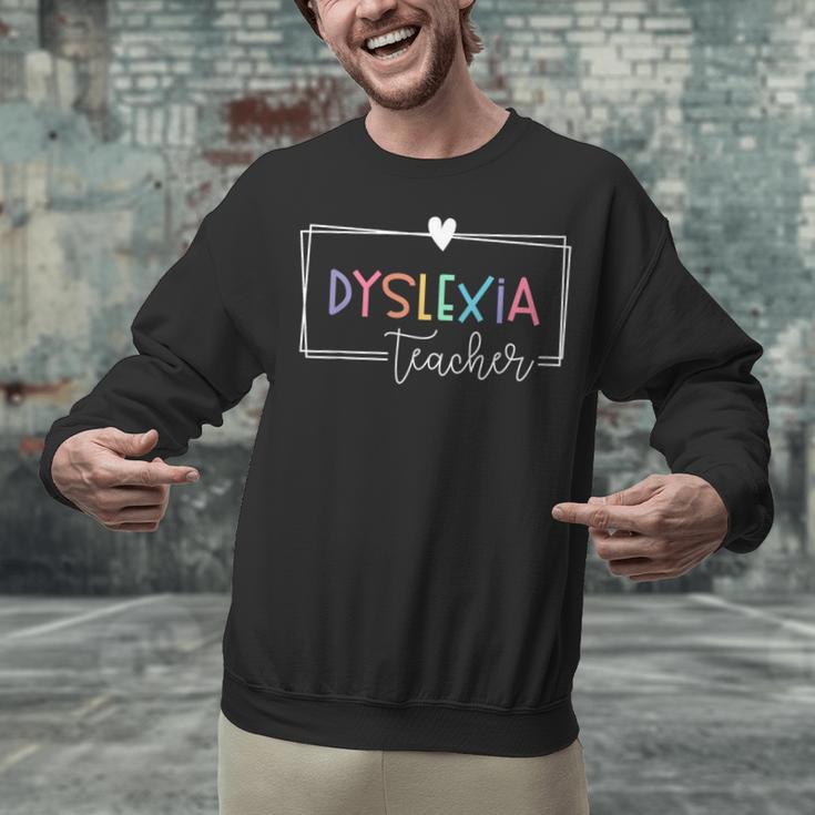 Dyslexia Awareness Therapist Reading Specialist Teacher Unisex Sweatshirt, gift for family, gift for coworker Dyslexia Awareness Therapist Reading Specialist Teacher Unisex Sweatshirt, gift for family, gift for coworker