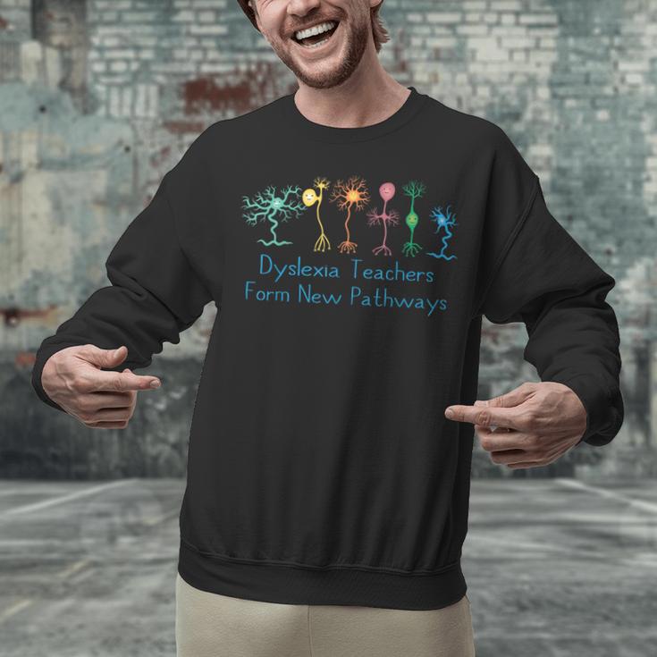 Dyslexia Teachers Form New Pathways Awareness Unisex Sweatshirt, gift for family, gift for coworker Dyslexia Teachers Form New Pathways Awareness Unisex Sweatshirt, gift for family, gift for coworker