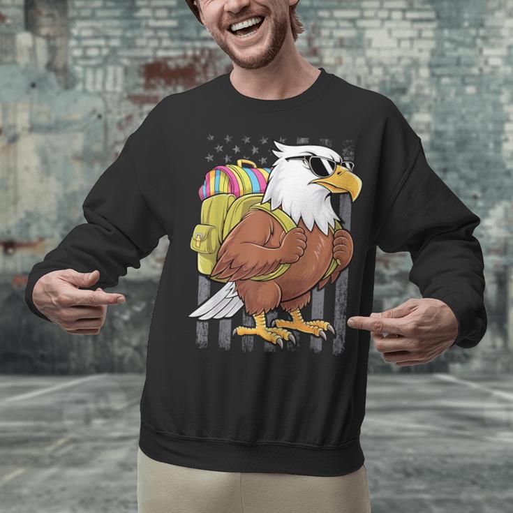 Eagle First Day Of School Teacher Back To School Eagle Unisex Sweatshirt, gift for family, gift for coworker
