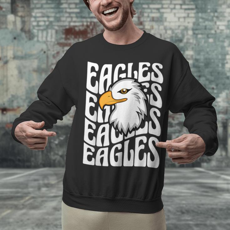 Eagles School Sports Fan Team Spirit Teacher Parent Student Unisex Sweatshirt, gift for family, gift for coworker