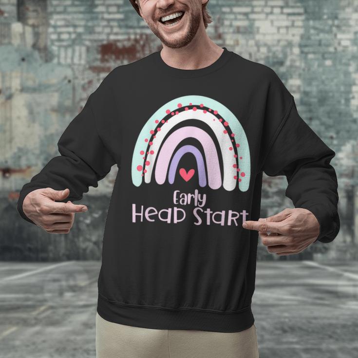Early Headstart Cute Retro Rainbow Teachers Unisex Sweatshirt, gift for family, gift for coworker Early Headstart Cute Retro Rainbow Teachers Unisex Sweatshirt, gift for family, gift for coworker