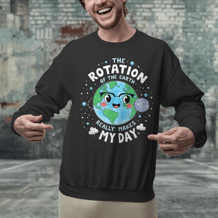 Earth Day Rotation Of The Earth Makes My Day Science Teacher Unisex Sweatshirt, Science Teacher Sweatshirts, gift for family, gift for coworker Earth Day Rotation Of The Earth Makes My Day Science Teacher Unisex Sweatshirt, Science Teacher Sweatshirts, gift for family, gift for coworker