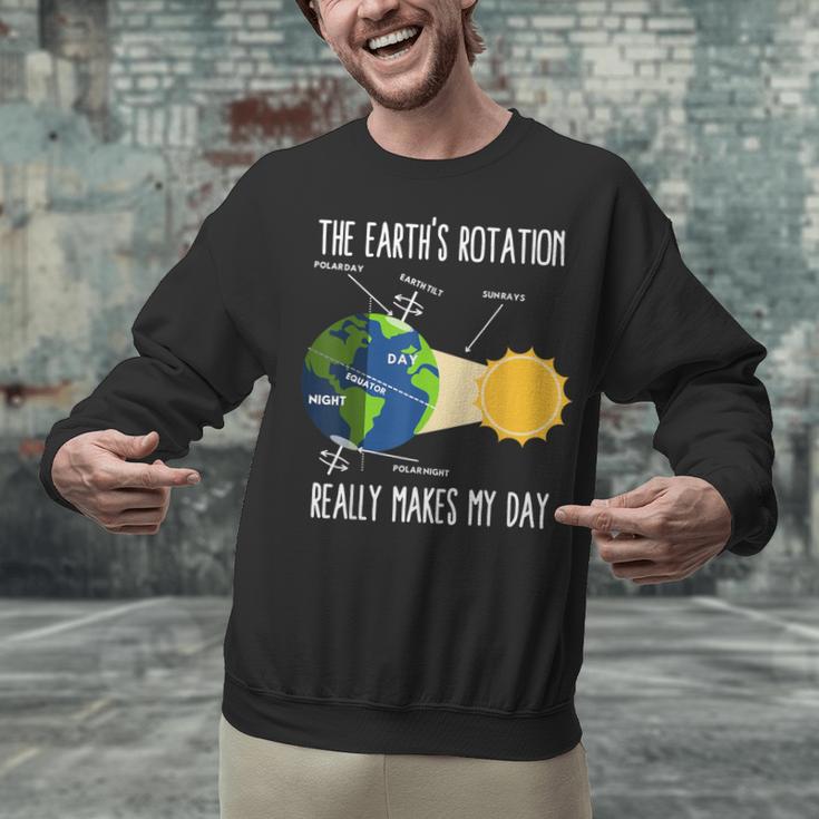 Earth Rotation Earth Day Science Teacher Kids Women Unisex Sweatshirt, Science Teacher Sweatshirts, gift for family, gift for coworker Earth Rotation Earth Day Science Teacher Kids Women Unisex Sweatshirt, Science Teacher Sweatshirts, gift for family, gift for coworker