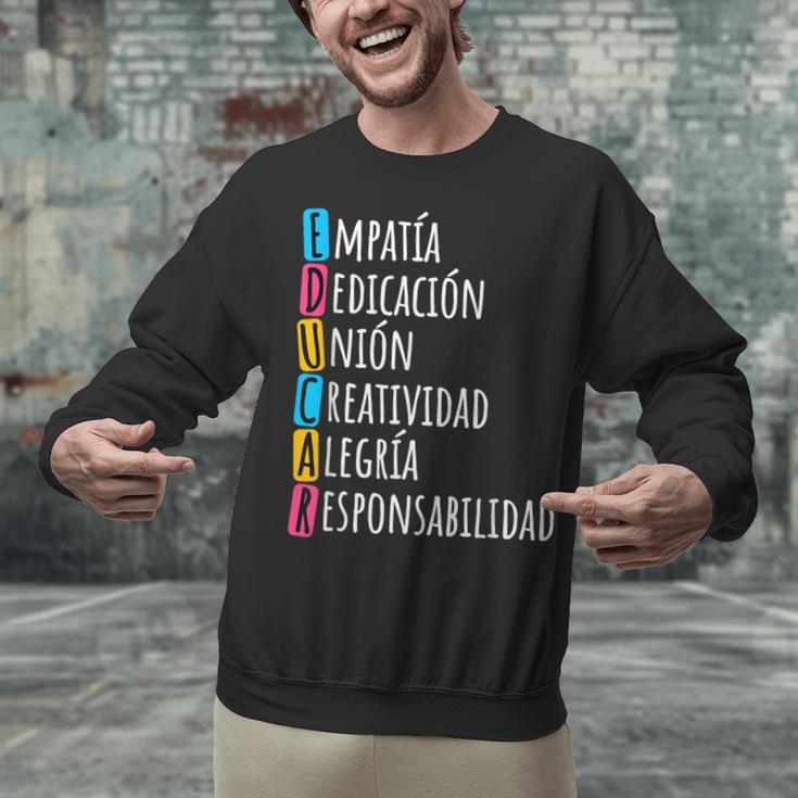 Educar Bilingual Spanish Teacher Unisex Sweatshirt, gift for family, gift for coworker