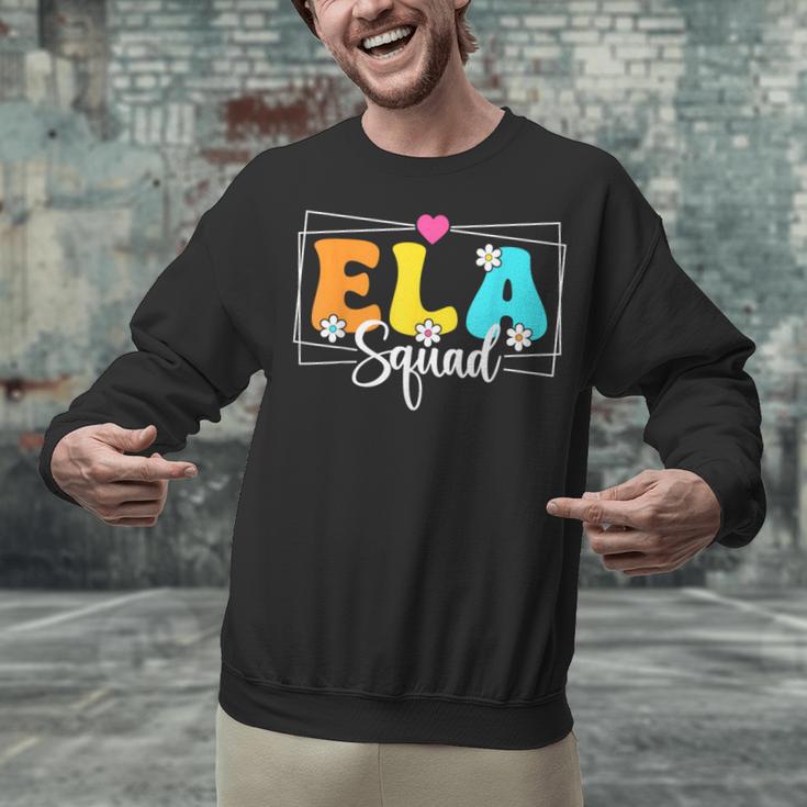 ELA Squad Teacher Back To School English Language Arts Unisex Sweatshirt, English Teacher Sweatshirts, gift for family, gift for coworker ELA Squad Teacher Back To School English Language Arts Unisex Sweatshirt, English Teacher Sweatshirts, gift for family, gift for coworker