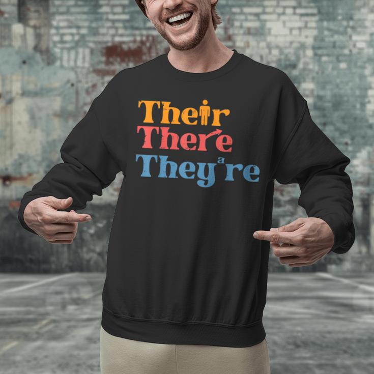 English Teacher Their There Theyre Grammar Men Women Unisex Sweatshirt, English Teacher Sweatshirts, gift for family, gift for coworker English Teacher Their There Theyre Grammar Men Women Unisex Sweatshirt, English Teacher Sweatshirts, gift for family, gift for coworker